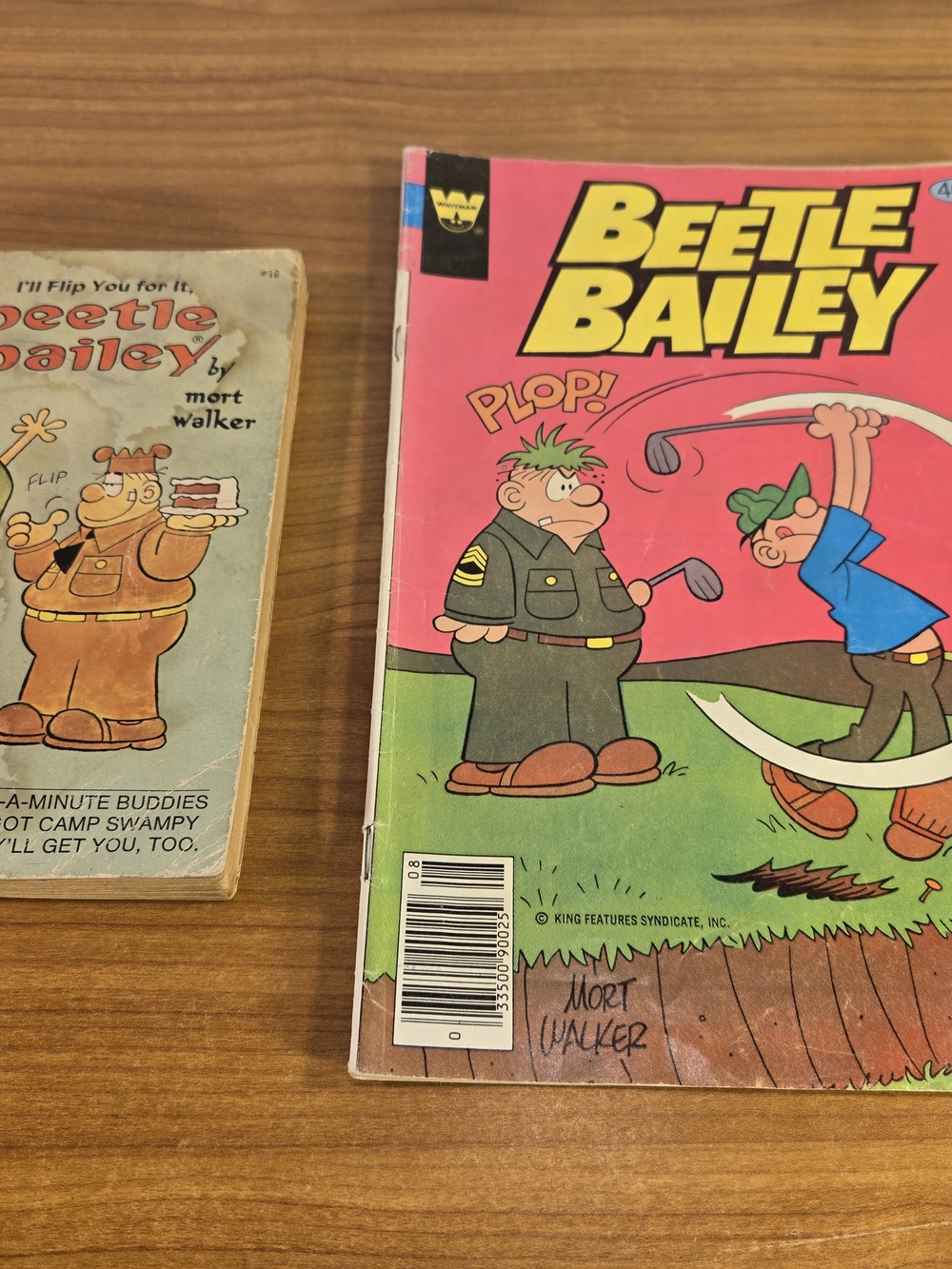 Lot of 2 comics Beetle Bailey I'll Flip Ya For It #16 & Beetle Bailey # 128